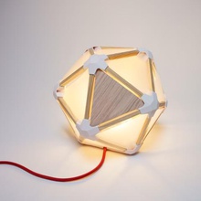 icosalight home Lampe deco geometrie Dekoration Beleuchtung 3d print model - Mito3D