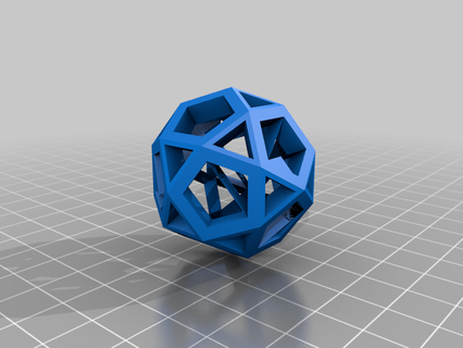 icosidodecahedron sel personalizado matemática arte 3d print model - Mito3D