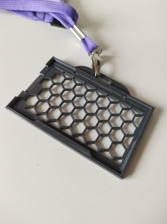 id card holder v1 + v2 keychains jewelry keys 3d print model - Mito3D