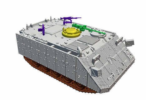 idf m113 sordu oyun araç tank yüksek detay 1 72 ölçek 87 48 35 3d print model - Mito3D