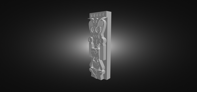 idole sculpture abstrait art 3d print model - Mito3D