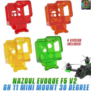 iflight Nazgul évoque f5 v2 hd Go Pro héros mini 11 30 degré monter 3d print model - Mito3D