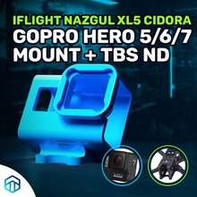 iflight Nazgul xl5 v2 v3 v4 v5 Cidora Go Pro héros 5 6 7 monter tbs filtre gadget 3d print model - Mito3D