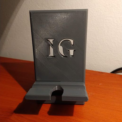 ig Initialen Halter Unterstützung Werkzeug Telefon Stand 3d Drucken 3D print model - Mito3D