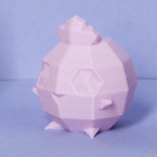 igglybuff low poly pokemon Game low-poly lowpoly faceted gen 2 ii second generation figure pokémon 3d print model - Mito3D