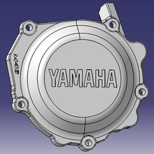 allumage couvercle yamaha 250 yz 1998 divers de moto 125 yzf vintage mx 3d print model - Mito3D