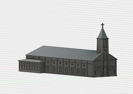 Kirche santu Rio Zustand Nossa Senhora Rocio 3d print model - Mito3D