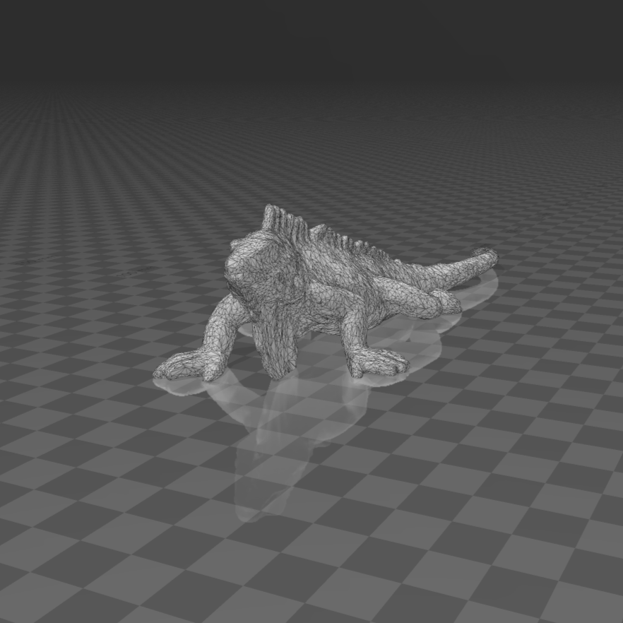 iguana répteis exótico animal 3D print model - Mito3D