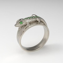 iguana anillo.la joyería.luifer.taiced.retire.La impresión en 3d.impresión 3d 3d print model - Mito3D