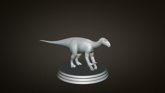 iguanodon dinosauro 3d stampa giocattolo Stampa modello giocattoli 3d print model - Mito3D