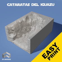 las cataratas del iguazú art turismo brasil argentina cascadas 3d print model - Mito3D
