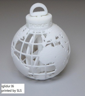 igus Natale palla 2018 pace plastica decorazioni ornamento albero Iglidur sculture 3d print model - Mito3D