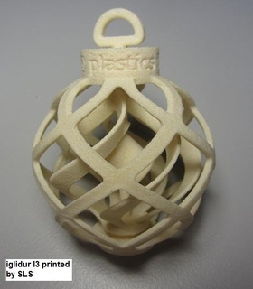 igus Natale palla movimento plastica decorazione decorazioni ornamento Iglidur segni loghi 3d print model - Mito3D