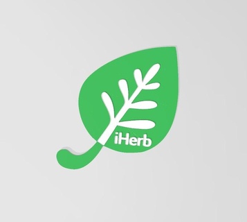 iherb logo vegan aliments santé boutique légumes fruits 3d print model - Mito3D