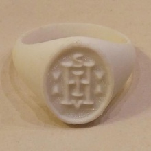 ihsv anneau bijoux templarring makerarthur le sceau signetring inhocsignovinces des templiers de l'anneau 3d print model - Mito3D