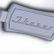 ikarus-logo Schlüsselanhänger Schmuck Schlüssel keyholder bus ikarus 3d print model - Mito3D