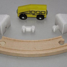 ikea accessoires railyard fin jeu jouets mécaniques en bois rails 3d print model - Mito3D