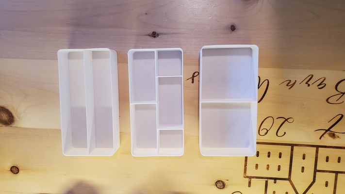 ikea alex universal drawer organizer parts bins 20 stl 3mf storage cups containers dividers 3d print model - Mito3D