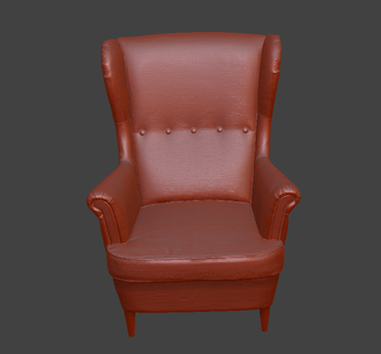 ikea armchair Home seat chair furniture living room interior design seating sofa modern couch 3d print model - Mito3D