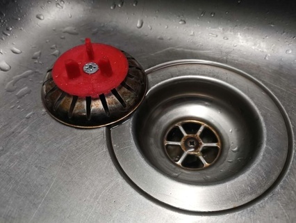 ikea atlant sink plug gasket spacer kitchen seal dining 3d print model - Mito3D