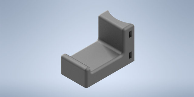 Ikea sıra kulaklık Kulp destek ses zip bağlar yuvarlak bacak 3d print model - Mito3D