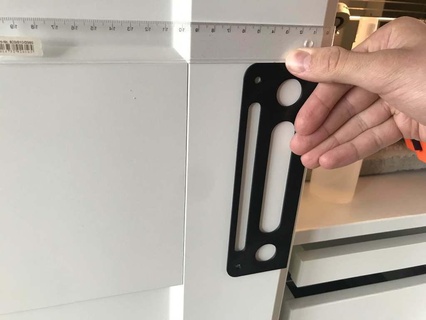 Ikea bohren Vorlage kallr Tür Griff erfunden pax Werkzeuge Teile schonen Reparatur DIY Ersatz 3d print model - Mito3D