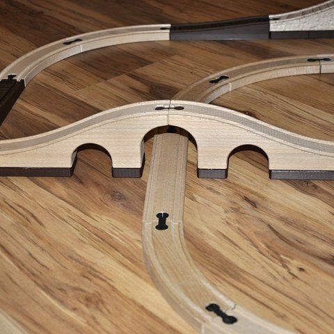 ikea finitura ponte elettrico treni brio gioco giocattolo ferroviaria 3D print model - Mito3D