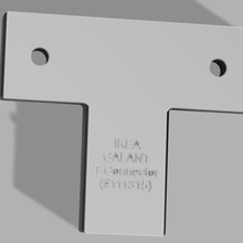 Ikea galant 111315 bağlayıcı araç t connector 3d print model - Mito3D