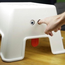 Ikea hacken Bolmen Schritt Schemel komisch Gesicht Spaß ikeahack Dekor 3d print model - Mito3D
