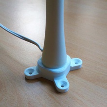 Ikea jansj lampe plat monter Jansjo base 3d print model - Mito3D
