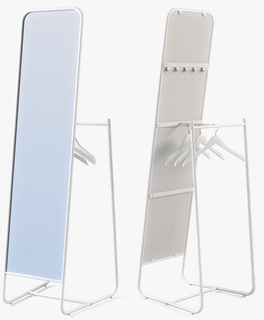 Ikea düğmeler free standing ayna ön ayakta durmak ayak değiştirme Gelişme 3d print model - Mito3D