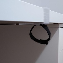 ikea linnmon alex cable holder home household power supply organizer desk 3d print model - Mito3D