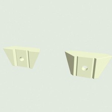 Ikea Milsbo Regal Klammern Halterung 3d print model - Mito3D