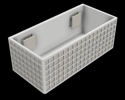 ikea mirror insert bathroom accessories organizer furniture-mirror godmorgon hack inserts cabinet home house 3d print model - Mito3D