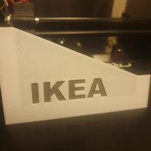 ikea mosslanda Regal Endkappen ikea-logo nach Hause Dekor 3d print model - Mito3D