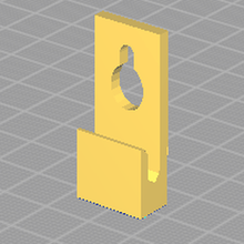 ikea ribba hook reinforcement flat narrow 3d print model - Mito3D