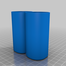 ikea skadis container double 40mm 3d print model - Mito3D