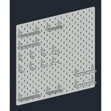 ikea skadis crochet universel défini la maison planche à pain câble csd cdd de salzbourg fichier fourche le titulaire hack pegboard wera 3d print model - Mito3D