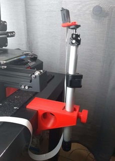 Ikea Tabelle pi Nocken Stativ Klemme Mangel Rändeln montieren Kraken Kamera Himbeere Teleskop DIY 3d print model - Mito3D