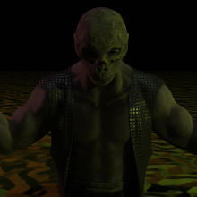 ikor büst şekil kötü adam karanlık dövüşçü kafatası mk ölümlü kombat 3d print model - Mito3D