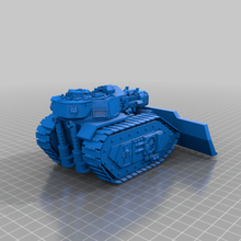 illegal 40k plasma tank game dozer blade leman russ cannon twin linked warhammer wh40k games 3d print model - Mito3D