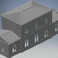 Illescas istasyon n scale model ölçek Ibertren tren Renfe adif 3d print model - Mito3D