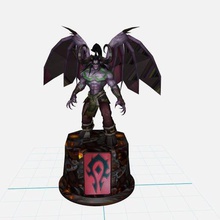 illidan world warcraft wow horde game http bitly 32pwfnq 3d print model - Mito3D