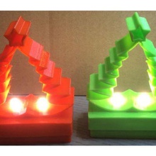 illuminato albero di natale la moda 3d print model - Mito3D