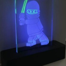 illuminé le monde de ninjago jeu jouet la plaque lumière froide 3d print model - Mito3D