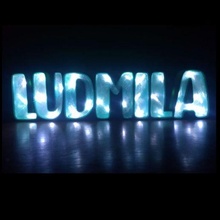 beleuchtet Zeichen ludmila leuchtend Licht LED Poster 3d print model - Mito3D