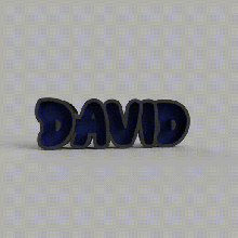 aydınlatılmış işaret David Led Lamba şerit ışıklar 3d print model - Mito3D