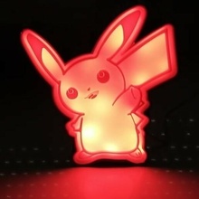 illuminato cartello Pikachu 3d print model - Mito3D