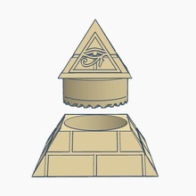 illuminati broyeur stands facile impression hachoir prêt imprimer cannabis easyprint pica meulage déchiqueteuse autant soutiens supports 3d print model - Mito3D