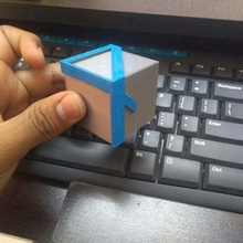 illusion 4 Würfel Kunst interaktive optische cube 3d print model - Mito3D